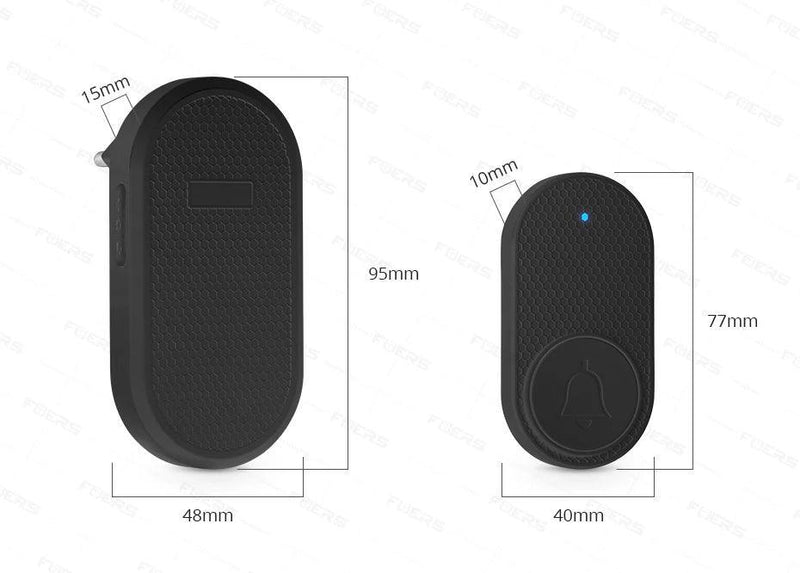 Campainha Sem Fio à Prova d'Água Fuers M558