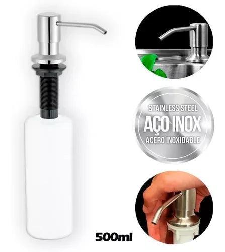 Dispenser de Sabão Líquido 500ml - Praticidade e Organização para Banheiro e Banheira